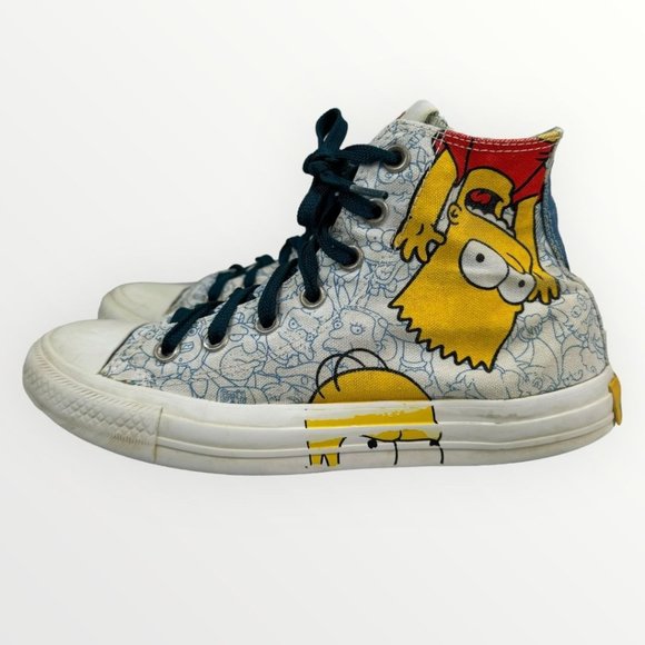 Converse All Star The Simpsons 2013 Chuck Taylor Bart Homer Sneakers Casual Shoe - Picture 1 of 12